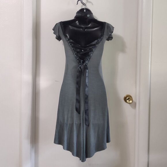 Lip Service Step in Time Teal Tunic Top or Dress Size Small EXCELLENT - Picture 2 of 15